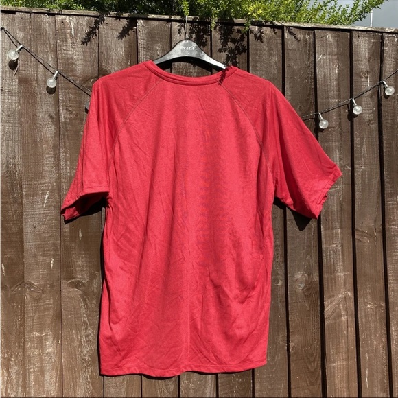 NEW! ADIDAS Climalite Size L Men’s Red Short Sleeve T-Shirt Activewear Sports - Picture 6 of 10